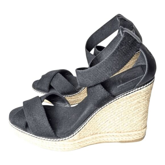 TORY BURCH Adonis Wedge Espadrilles Size 10B - Picture 3 of 7
